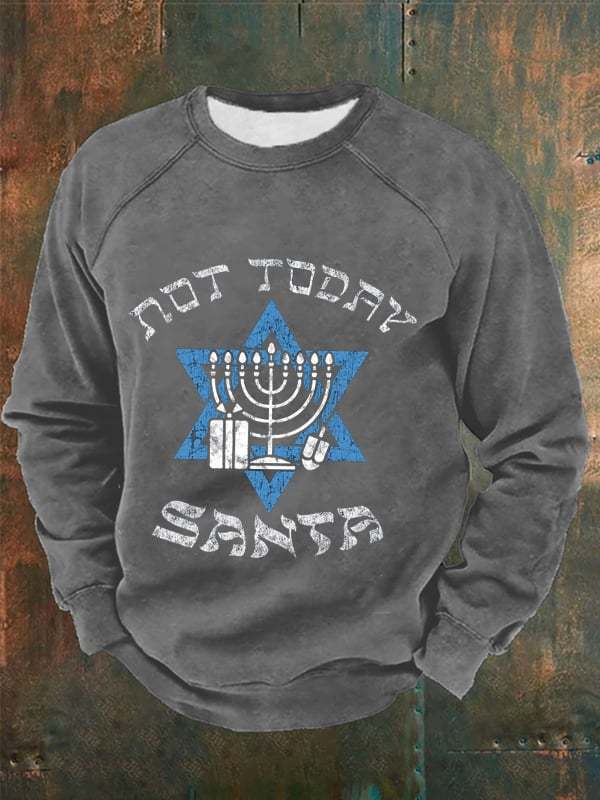 Men's Funny Hanukkah Printed Sweatshirt