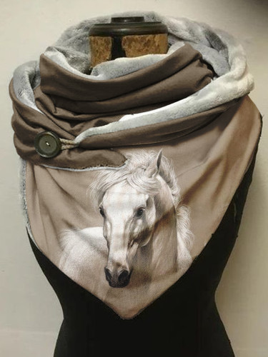 Horse Print Scarf and Shawl