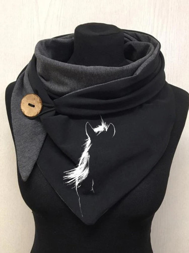 Simple Style Horse Casual Scarf and Shawl