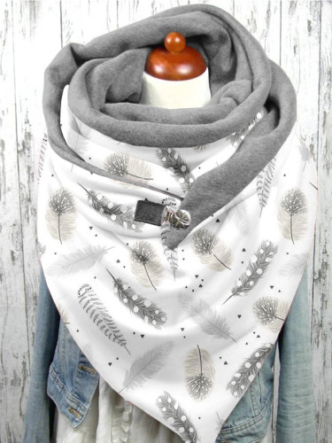Feather Art Winter Casual Wrap Scarf
