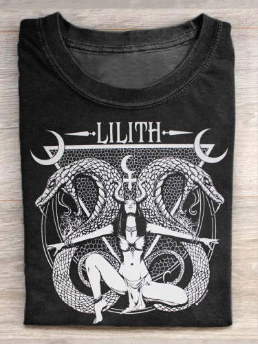 Unisex Lilith Goddess Wiccan Pagan Short Sleeve T-Shirt
