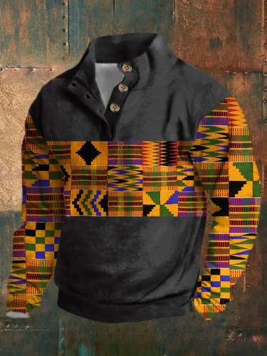 Men'S Casual Printed Long Sleeve Sweatshirt