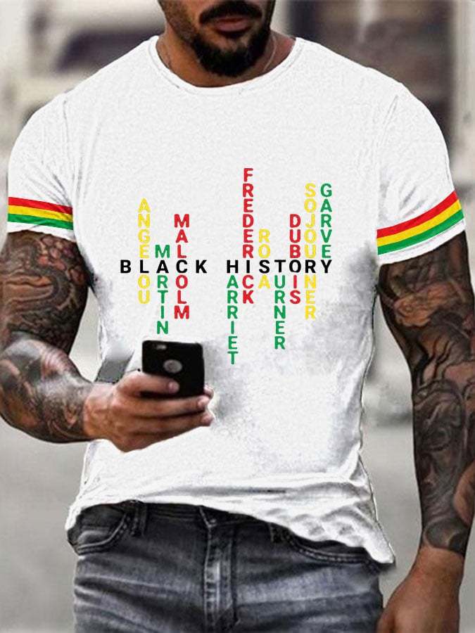 Men's Black History Month Print T-Shirt