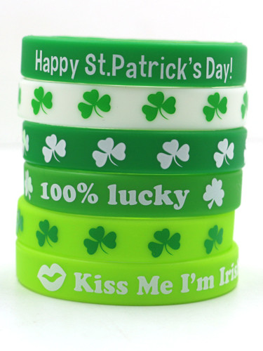 St. Patrick's Day Silicone Bracelets