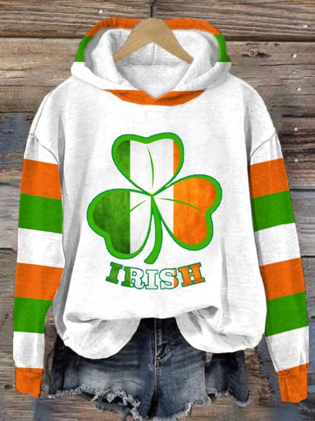 Women's St. Patrick's Day Printed Long Sleeve Sweatshirt
