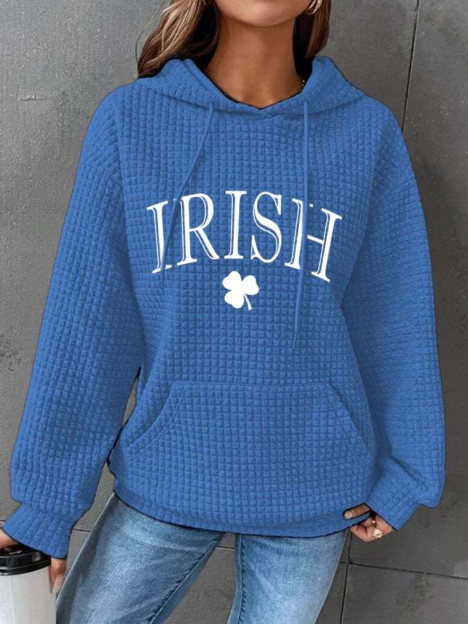 Women's St. Patrick's Day Print Casual Hoodie