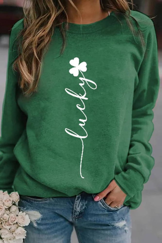 Women's St. Patrick's Lucky Print Sweatshirt