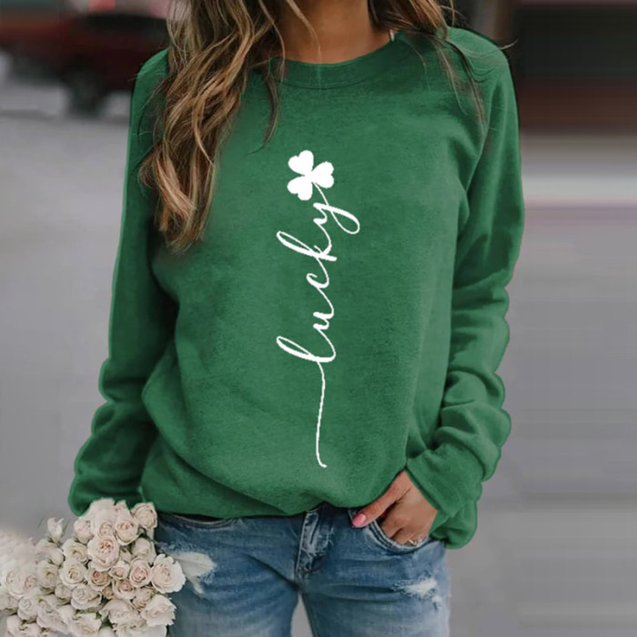 Women's St. Patrick's Lucky Print Sweatshirt