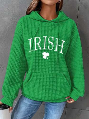 Women's St. Patrick's Day Print Casual Hoodie