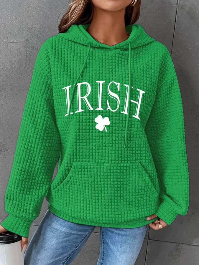 Women's St. Patrick's Day Print Casual Hoodie
