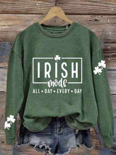 Women's Irish Made All Day Everyday Print Sweatshirt