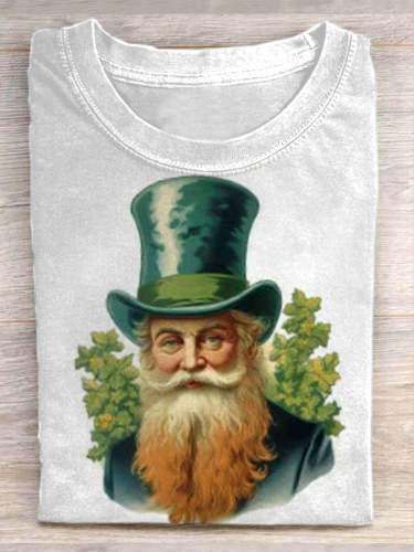 Unisex St. Patrick's Elder Print Casual Short Sleeve T-Shirt