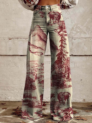 Women's farm Casual Wide Leg Pants