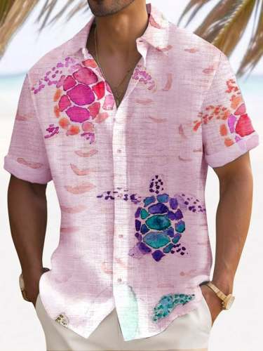Casual Hawaiian Island Vacation Shirt