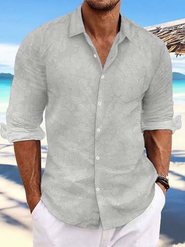 Men's Hawaii Print Fashion Vacation And Casual Shirt (With Pockets)