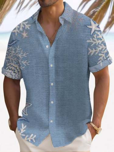 Casual Hawaiian Island Vacation Shirt