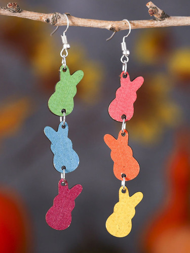 Fashion Colorful Rabbit Earrings