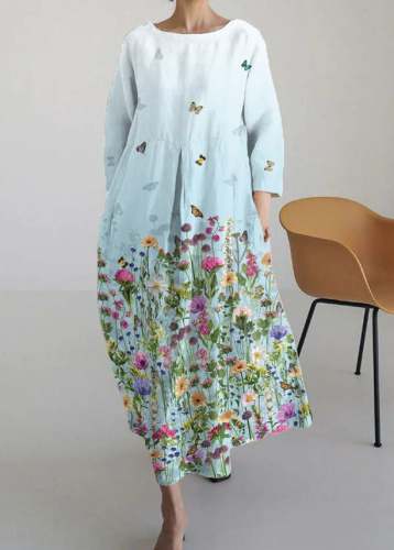Women's Floral Print Maxi Dress