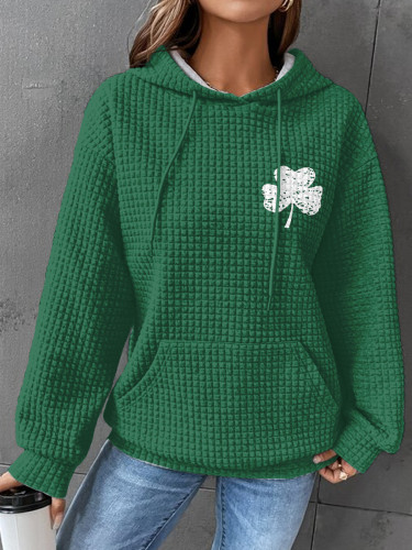 St. Patrick's Day shamrock Print Sweatshirt