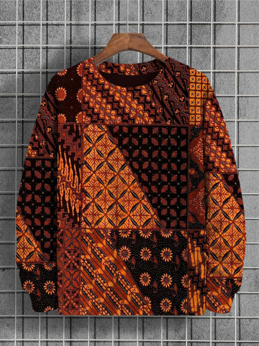 Men's Ethnic African Art Pattern Print Sweatshirt