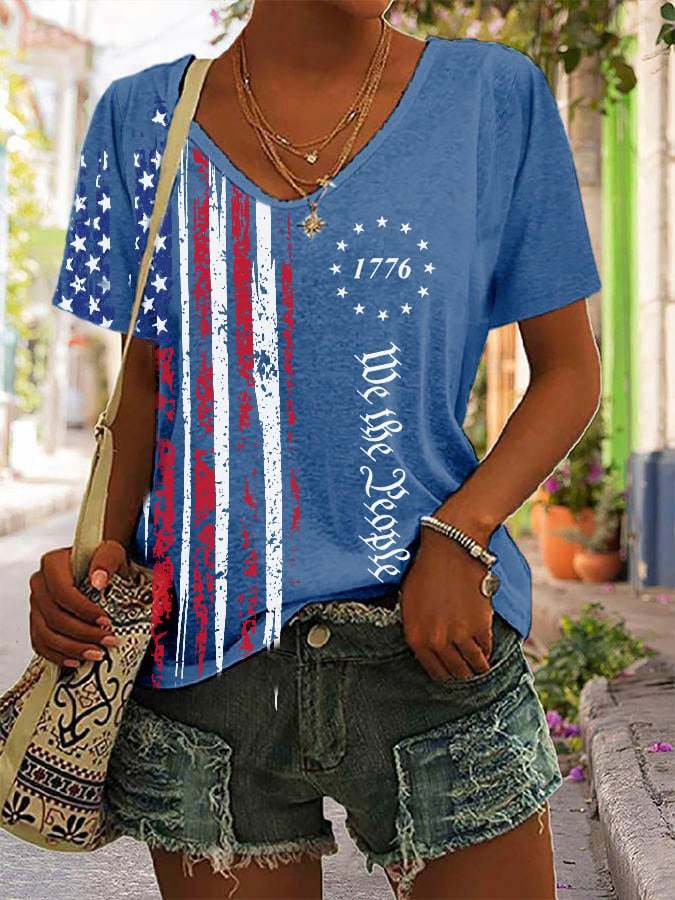 Women's Independence Day Casual T-Shirts