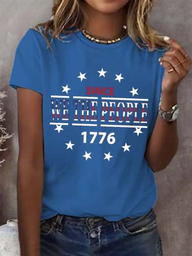 Women's We The People Print Casual T-Shirt
