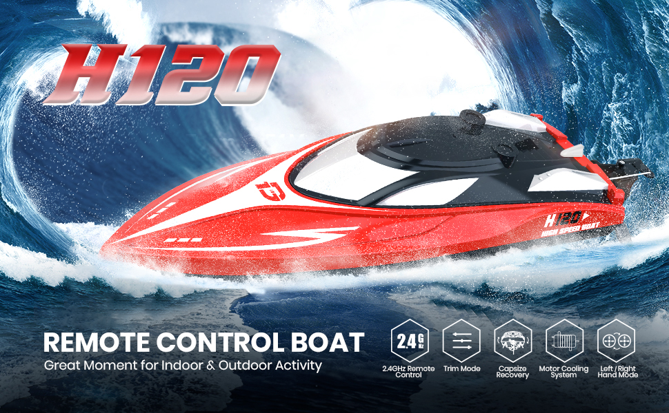 the remote boat