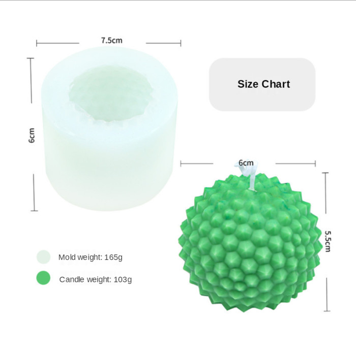 DIY Silicone Geometric Candle Soap Mold Round Ball  Cylindrical Honeycomb Aromatic Candle Making Craft Supplies Home Decor Gifts