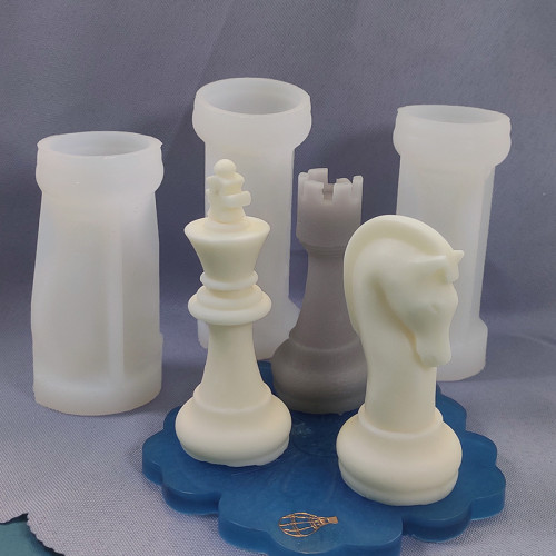10cm International Chess Shaped Candle Silicone Mold for DIY Handmade Candle Making Wax Plaster Mould DIY Candle Making Supplies