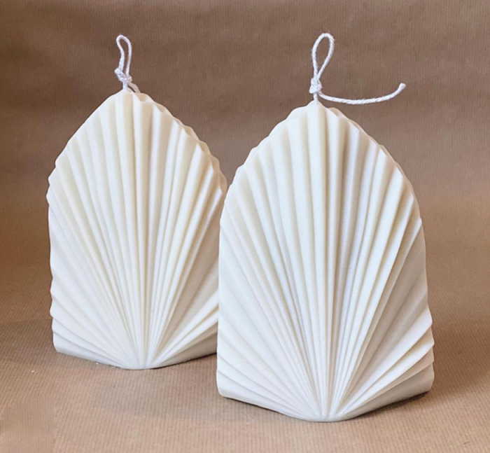 DIY Aesthetic Coral Shell Silicone Mold Striped Pear Scallop David Aromatic Candle Making resin Soap craft supplies Home Decor