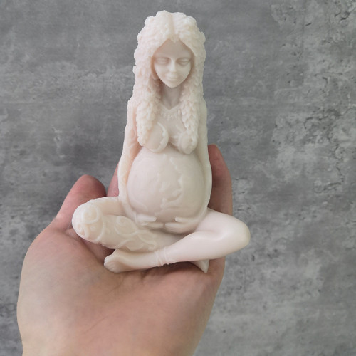 2021 New Silicone Candle Mould Aromatherapy Candle Mould Mother of Gaia Modeling Silicone Mold Western Figure Statue Mold
