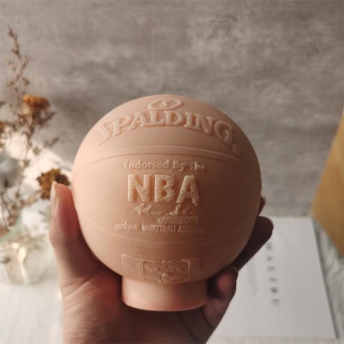 Handmade Gift DIY Epoxy Resin Making Simulation Basketball Mould 3D Large Size NBA Spalding Basketball Shape Silicone Mold