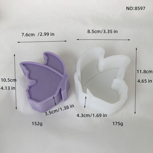 Minimalist Butterfly Aromatherapy Candle Mold Animal Car Mounted Incense Expansion Gypsum Set Table Handmade Soap Silicone Mold