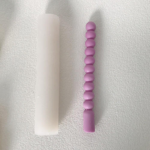 Round bead aromatherapy candle mold Nordic style long candle silicone mold