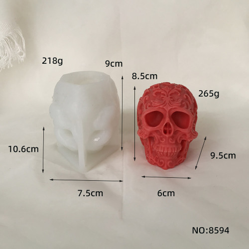 New Halloween Skull Silicone Mold - Creative Aroma Candle, Drippy Resin Mold