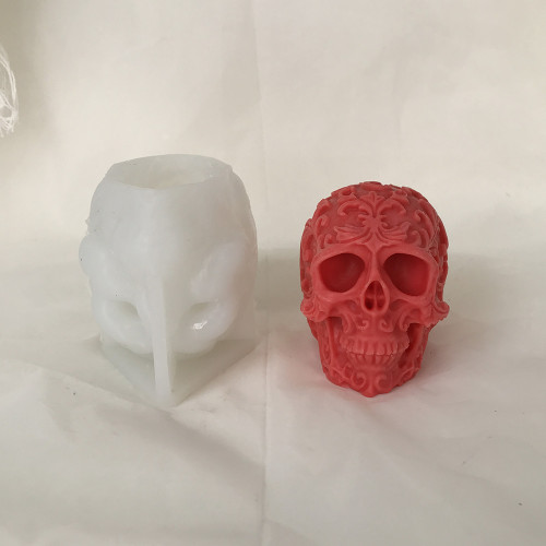 New Halloween Skull Silicone Mold - Creative Aroma Candle, Drippy Resin Mold