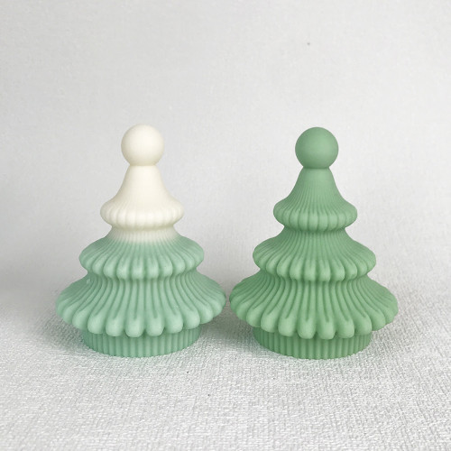 Three-Tier Origami Christmas Tree Aroma Candle Silicone Mold - Creative DIY Crafting Ideal Choice