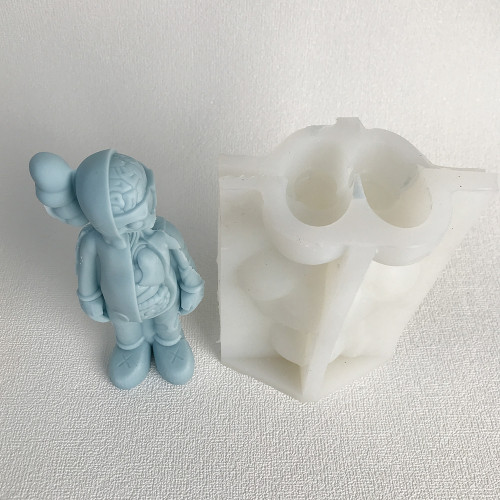 Skull, KAWS, Sesame Street Gentleman Silicone Molds - The Perfect Choice for Creative Handcrafted Art