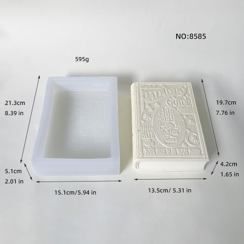 Palm Guide Book Candle Silicone Mold DIY Large Book Silicone Mold Platform Mold