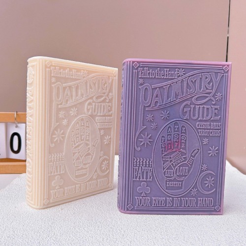 Palm Guide Book Candle Silicone Mold DIY Large Book Silicone Mold Platform Mold