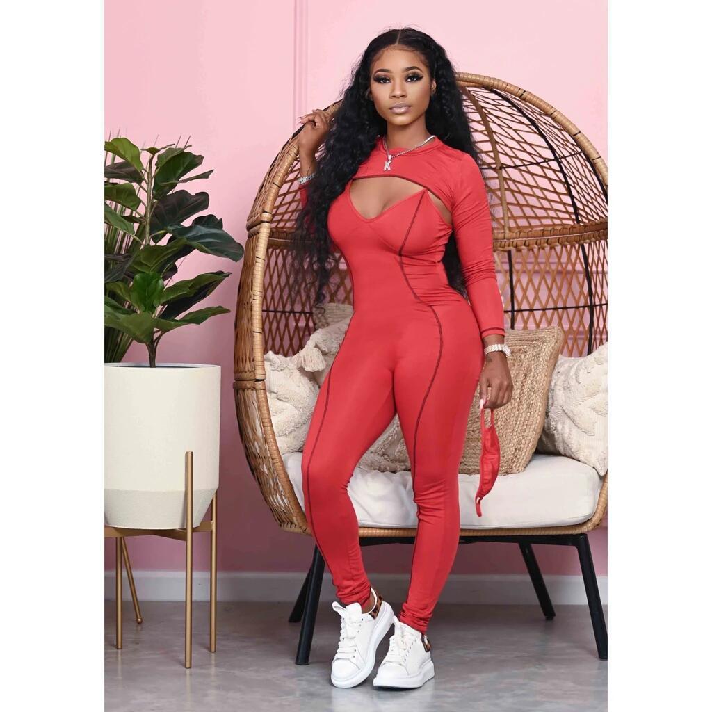 suspender jumpsuit