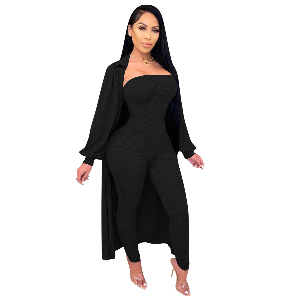 jumpsuit with long jacket