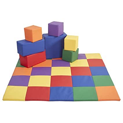 blue foam building blocks