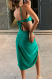 Strapless Crop Top Twist Sexy Skirt Two Pieces Set