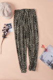 Leopard Print High Waist Slim-fit Pants