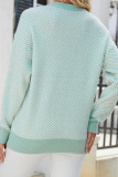 Wave Striped Two Tone Pullover Knit Sweaters