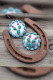 Cactus Turquoise Earrings MOQ 5PCS