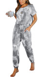 Floral Tie Dye One Piece Jumpsuit