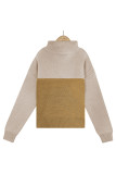 Turtle Neck Color Block Knit Sweaters