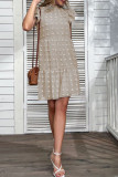 Swiss Dot Ruffle Patchwork Dress Unishe Wholesale